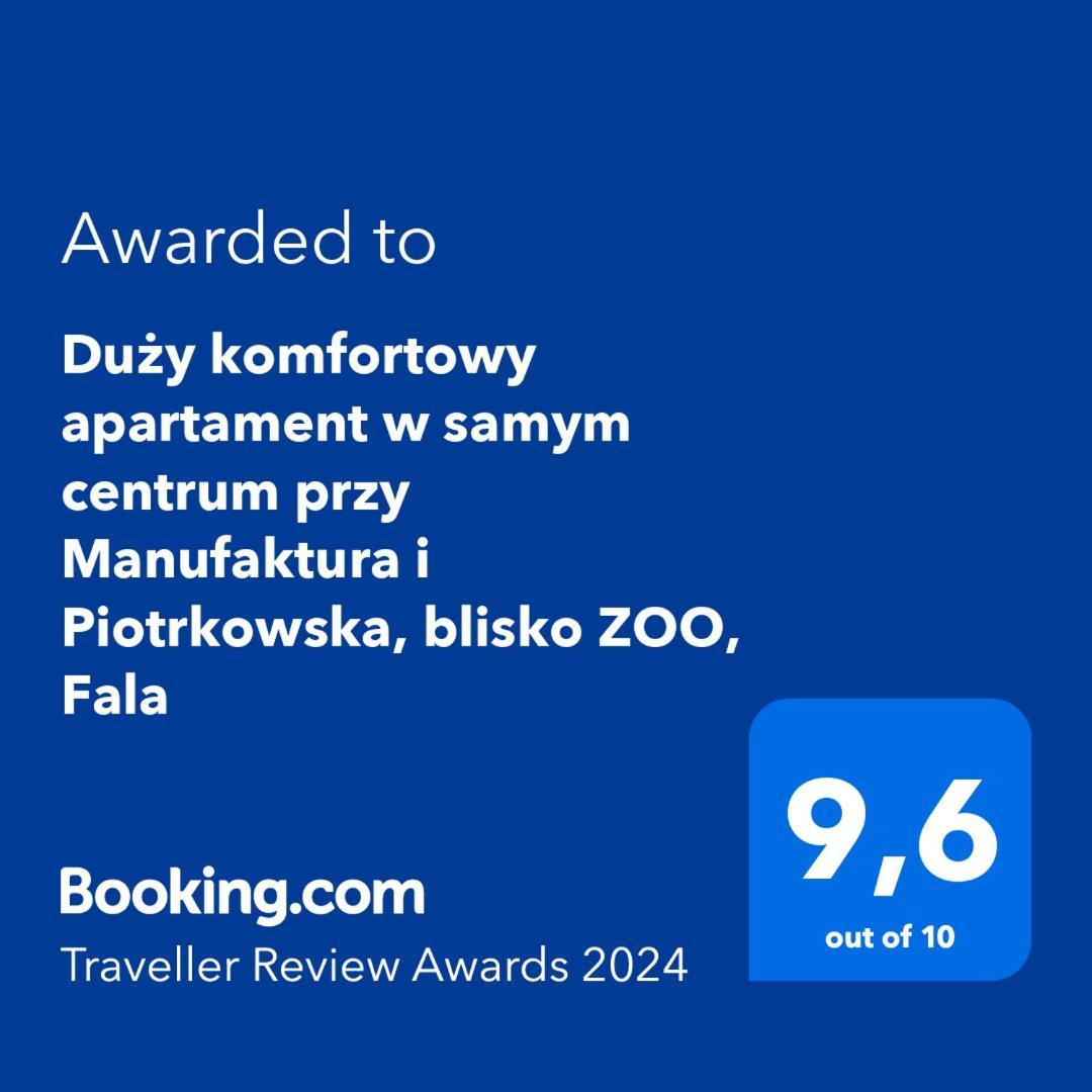 Duzy Komfortowy Apartament W Samym Centrum Przy Manufaktura I Piotrkowska, Blisko Zoo, Fala Leilighet Łódź Eksteriør bilde